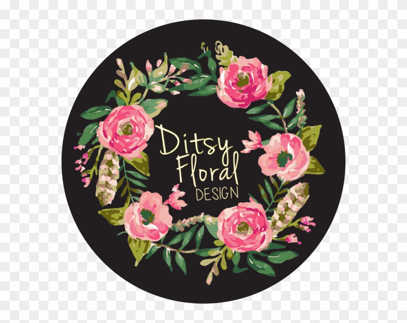 Ditsy Floral Design - Garden Roses Clipart #1288480