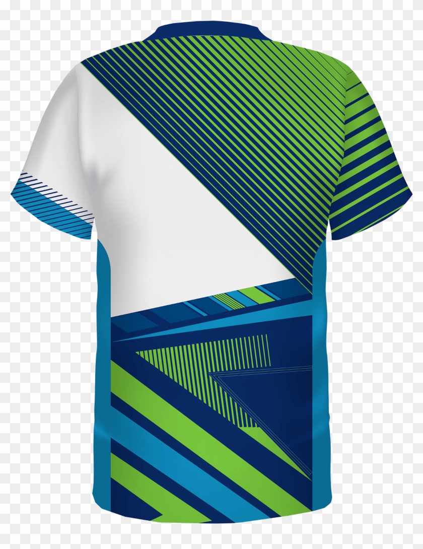 Custom Team Soccer Jersey Diagonal Lines - Active Shirt Clipart #1289448