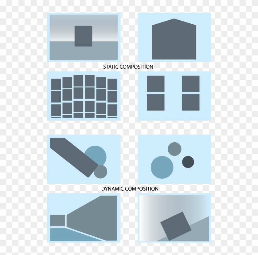 Dynamic Composition / Dynamic Compositions Uses Many - Static And Dynamic Composition Drawing Clipart #1289923