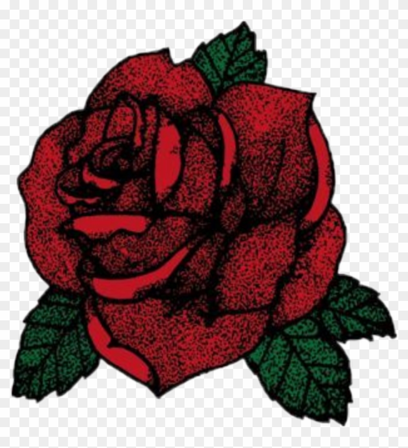 #red #flower #rose #tumblr #green #garden #plant #romantic - Rose Sticker Clipart #1289925
