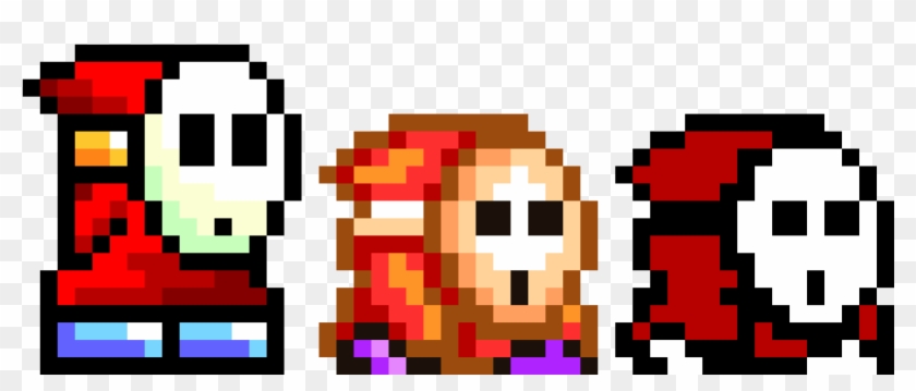 Shy Guy Pixel Art - 8 Bit Shy Guy Clipart