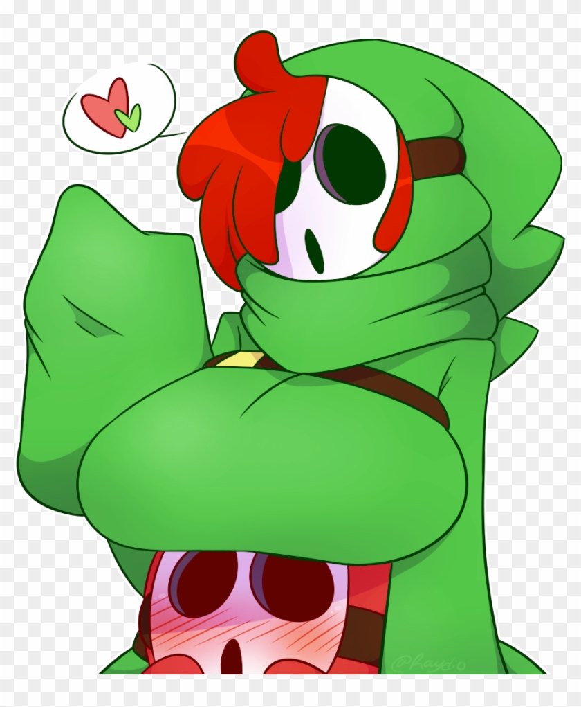 Green Fictional Character Cartoon Vertebrate Plant - Mario Shy Guy Cute Clipart #1289961