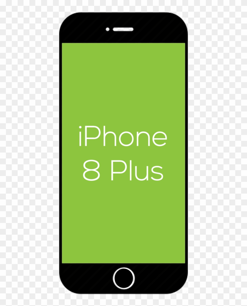 Iphone 8 Plus Green - Mobile Phone Clipart