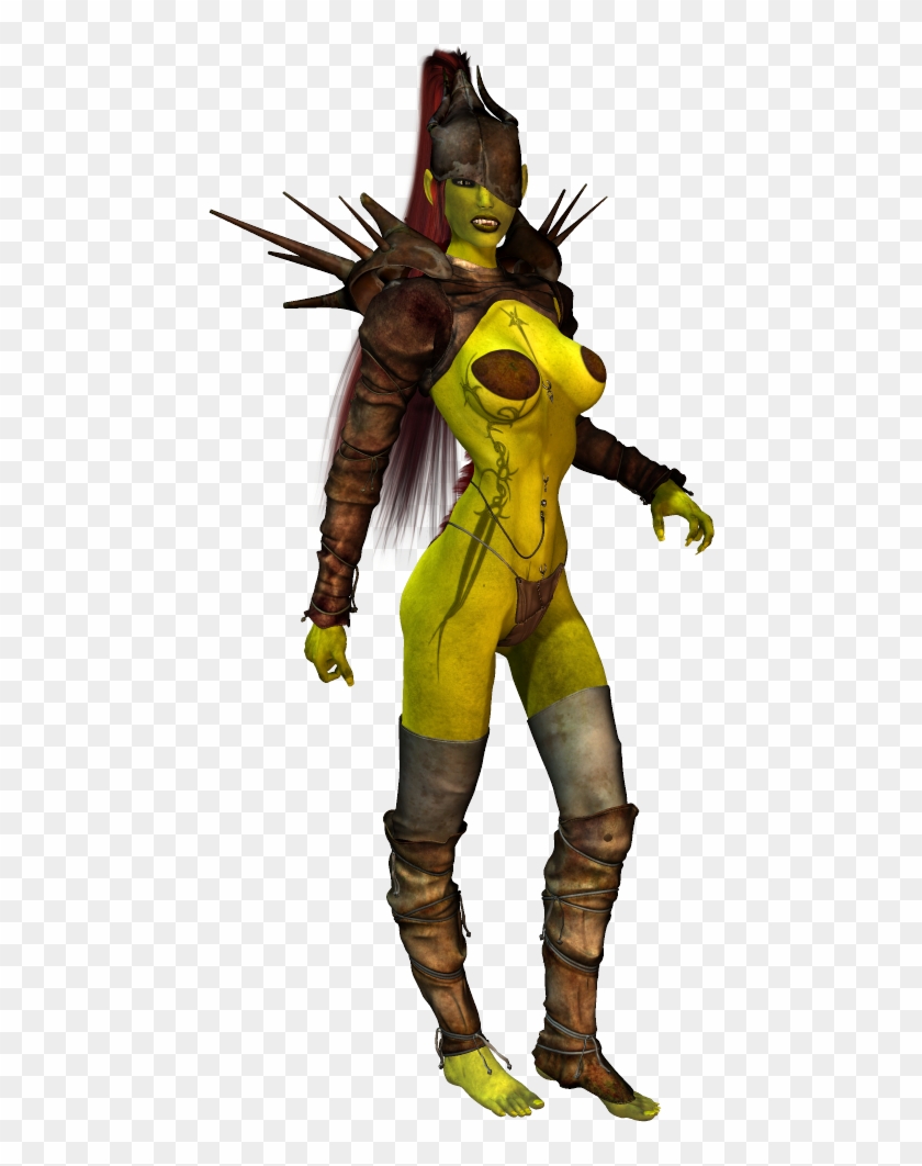 Female Orc - Illustration Clipart #1290649