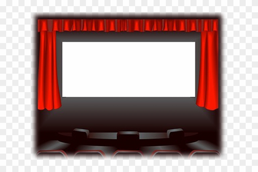 Theatre Clipart Movie Curtain - Movie Screen Clip Art - Png Download
