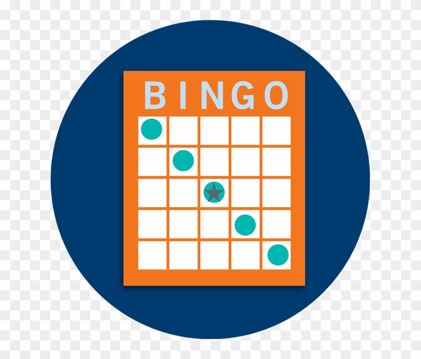 A Bingo Card Pattern Showing A Diagonal Line - Portable Network Graphics Clipart