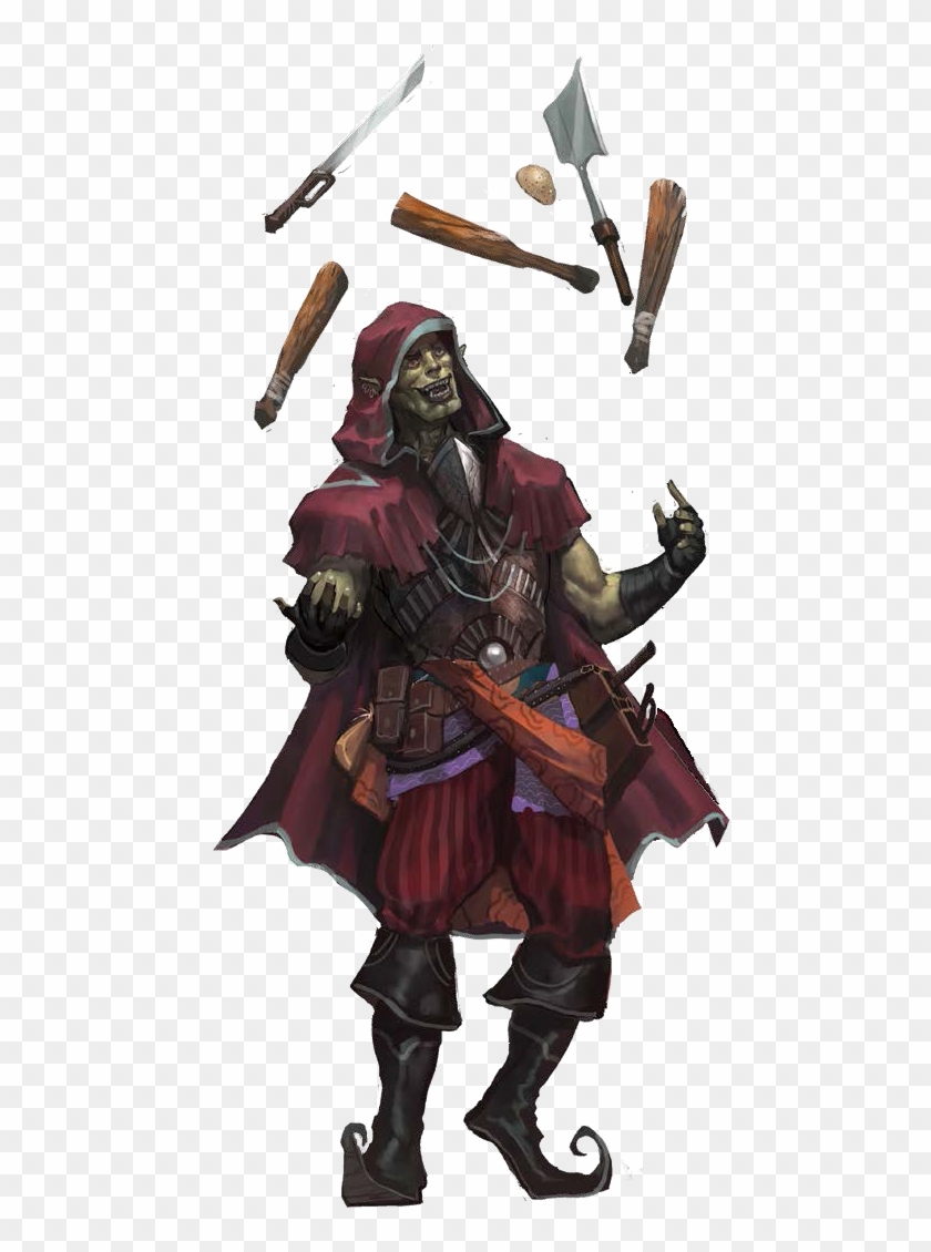 M Half Juggler Rpg Orcs Pinterest Fantasy - Male Half Orc Bard Clipart #1290909