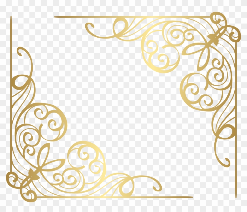 Corners Gold Png Clip Art Image Transparent Png #1290980