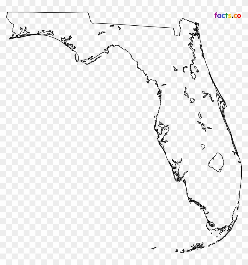 Best Photos Of Vector Blank - Blank Physical Map Of Florida Clipart #1291180