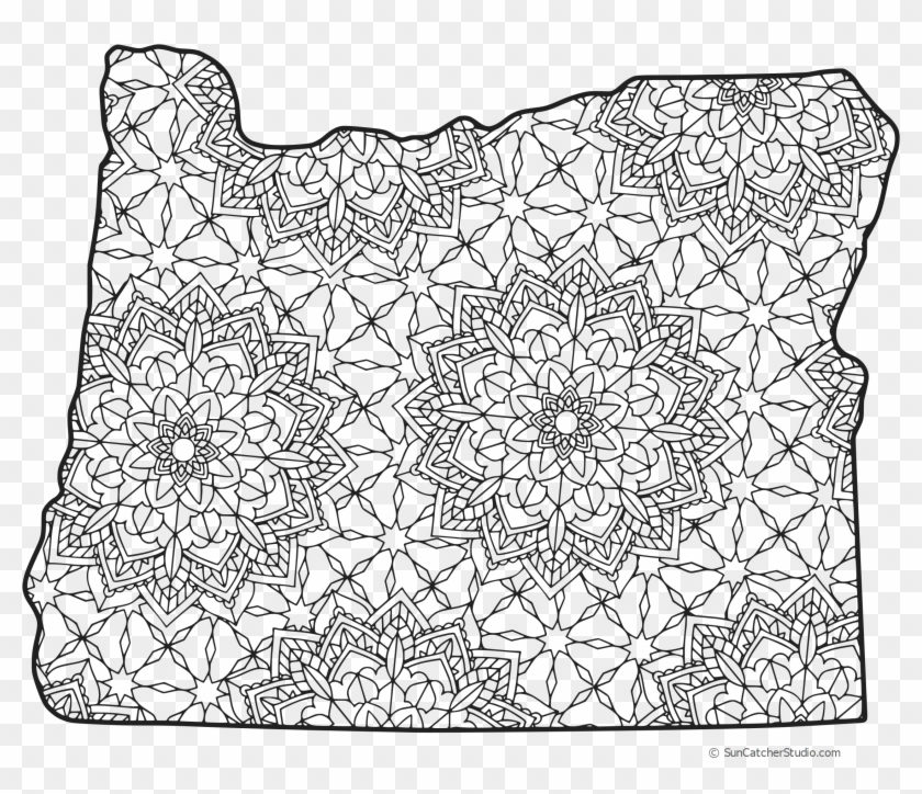 2300 X 1881 1 - Map Of Oregon Coloring Page Clipart