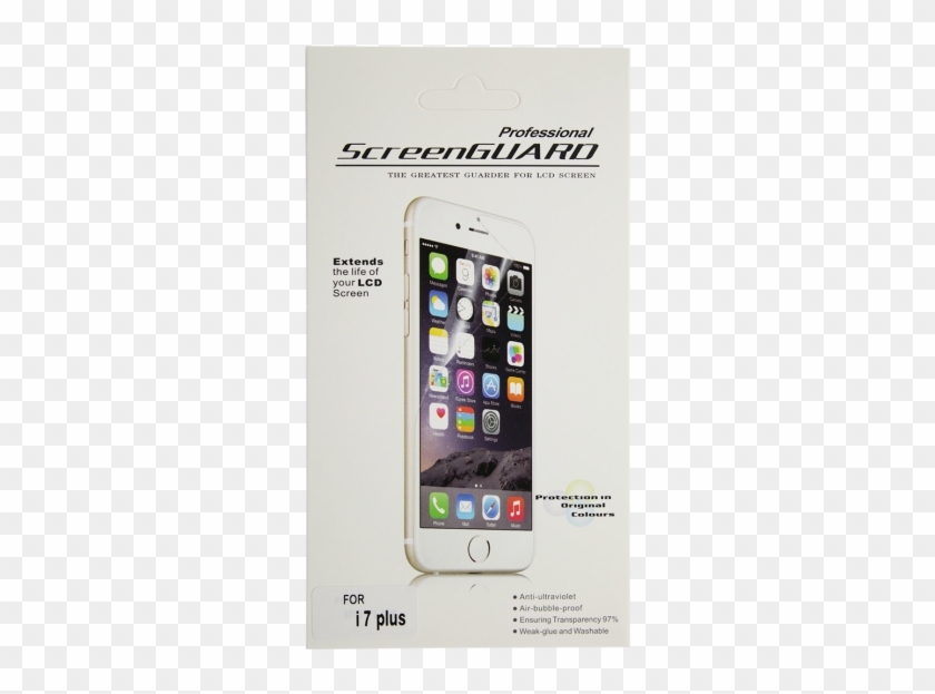 Iphone 8 Plus Clear Screen Protector - Iphone 6 Gold Png Clipart #1291395