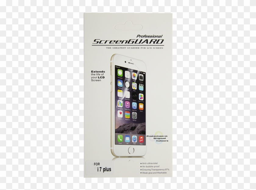 Iphone 8 Plus Clear Screen Protector - Iphone 6 Gold Png Clipart