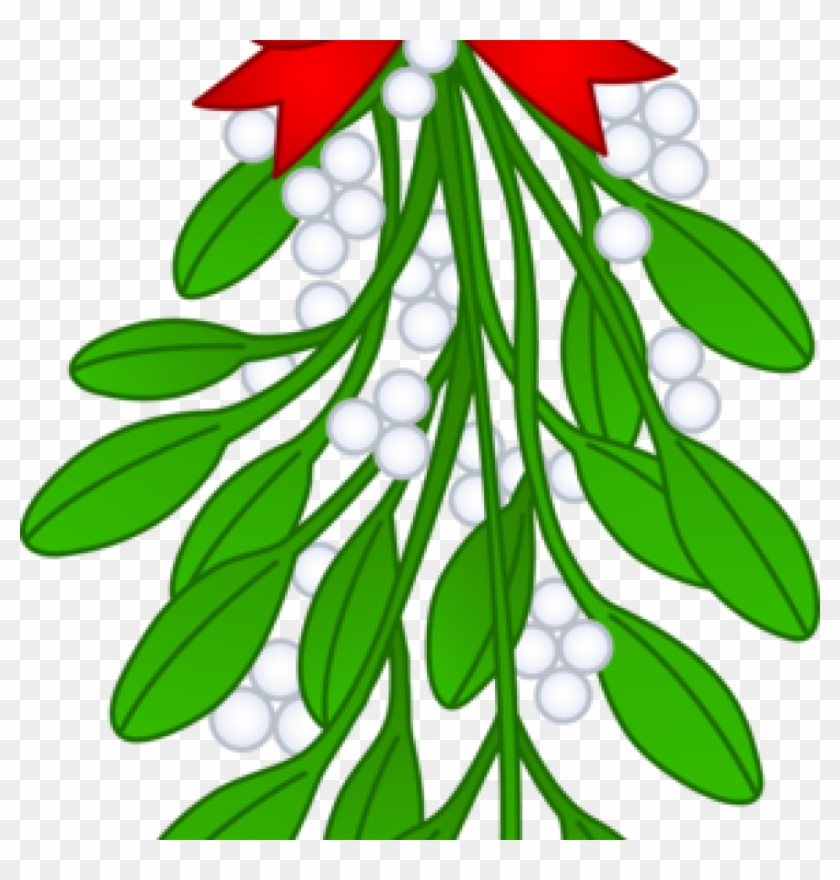 Download Free Mistletoe Clipart Christmas Mistletoe With Red - Hanging