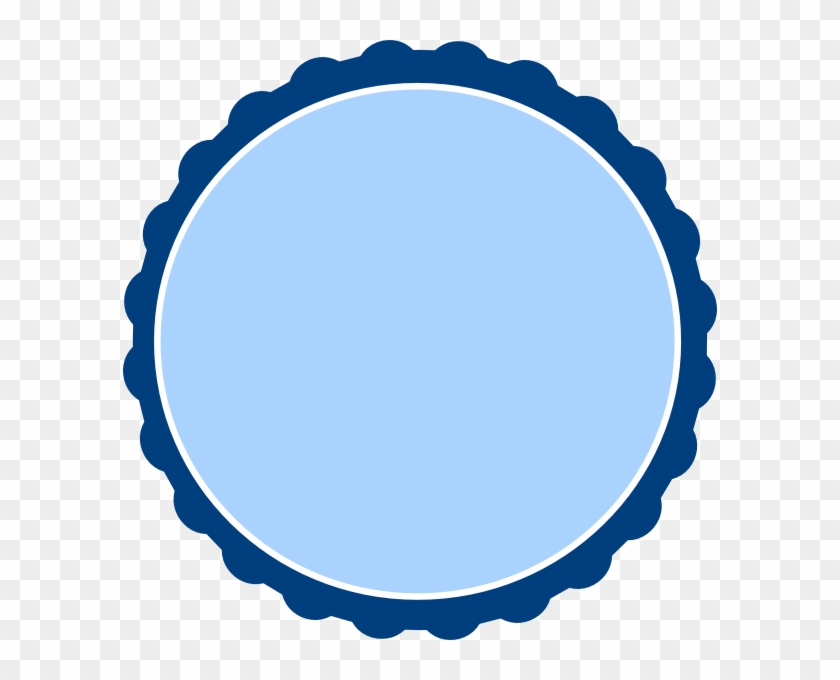 Blue Circle With Border Clipart #1291737