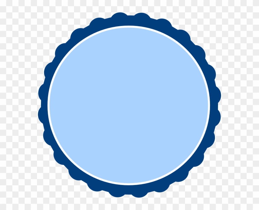 Blue Circle With Border Clipart