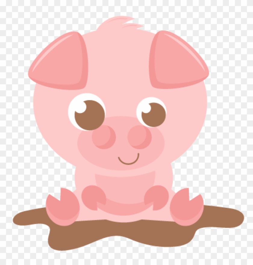 Pink Pig Clipart Pink Pig Silhouette At Getdrawings - Cute Pig Clipart Png Transparent Png #1292105