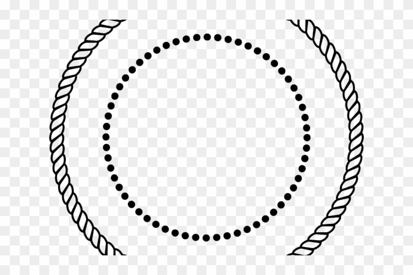 Drawn Rope Circle Vector - Rope Chain Circle Vector Clipart