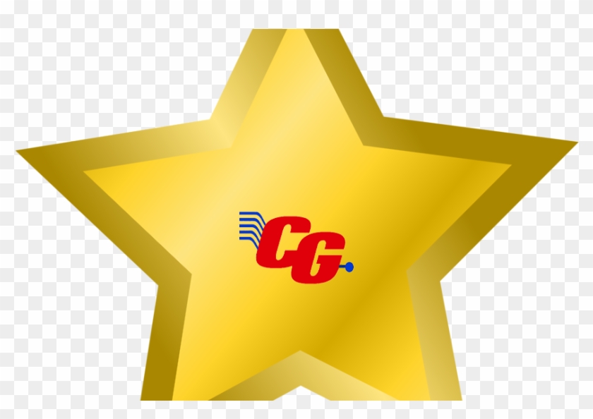 Compu Gen Gold Star - Star Transparent Background Png Clipart #1292177