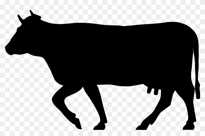 File - Cowicon - Svg - Cow Silhouette Png Clipart