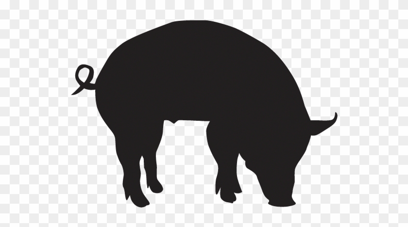Visiting The Farm - Pig Head Silhouette Clip Art - Png Download