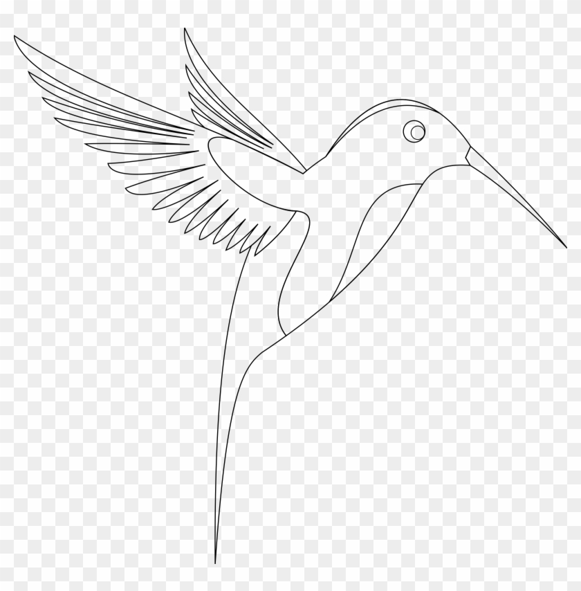 Image Library Birds Svg Feather - Line Art Of Birds Clipart
