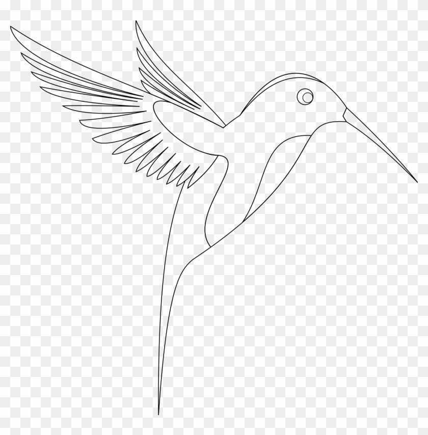 Image Library Birds Svg Feather - Line Art Of Birds Clipart #1292799