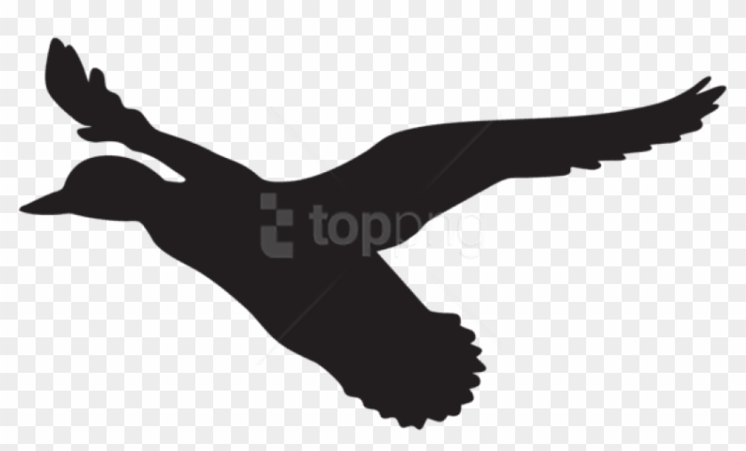 Free Png Flying Duck Silhouette Png - Flying Duck Silhouette Png Clipart #1292871