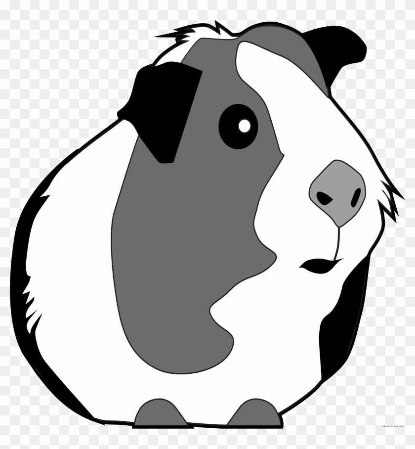 Freeuse Clipartblack Com Animal Free Images - Guinea Pig Clipart Black And White - Png Download #1292953