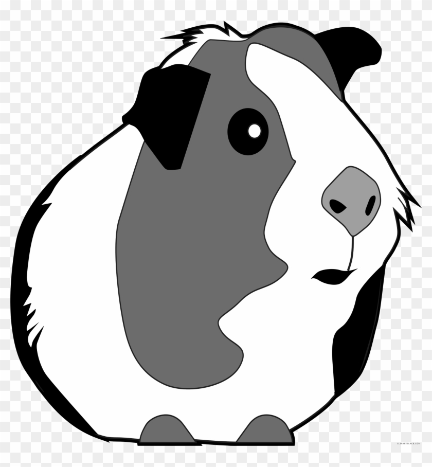 Freeuse Clipartblack Com Animal Free Images - Guinea Pig Clipart Black And White - Png Download