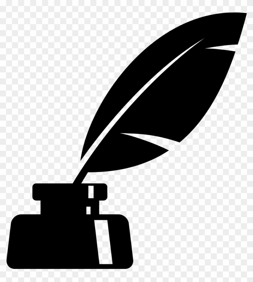 File Inkwell Icon Noun Project Wikimedia Commons - Ink And Feather Icon Clipart #1292958