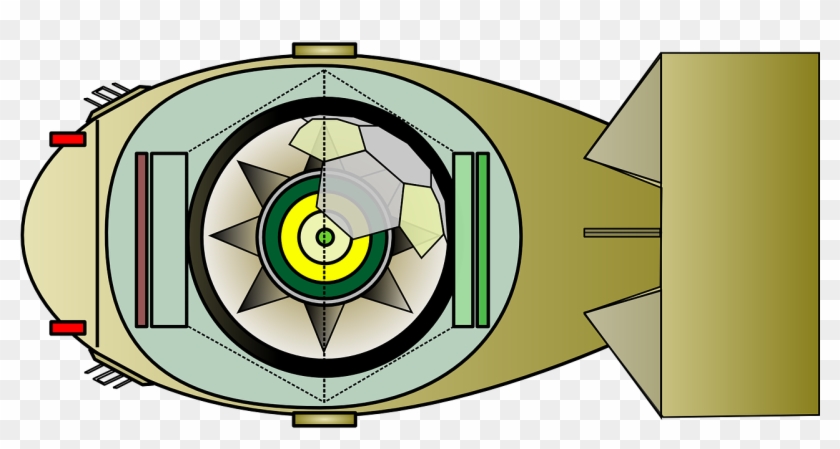 Bomb Atomic Bomb Explosive - Bomba Fat Man Png Clipart