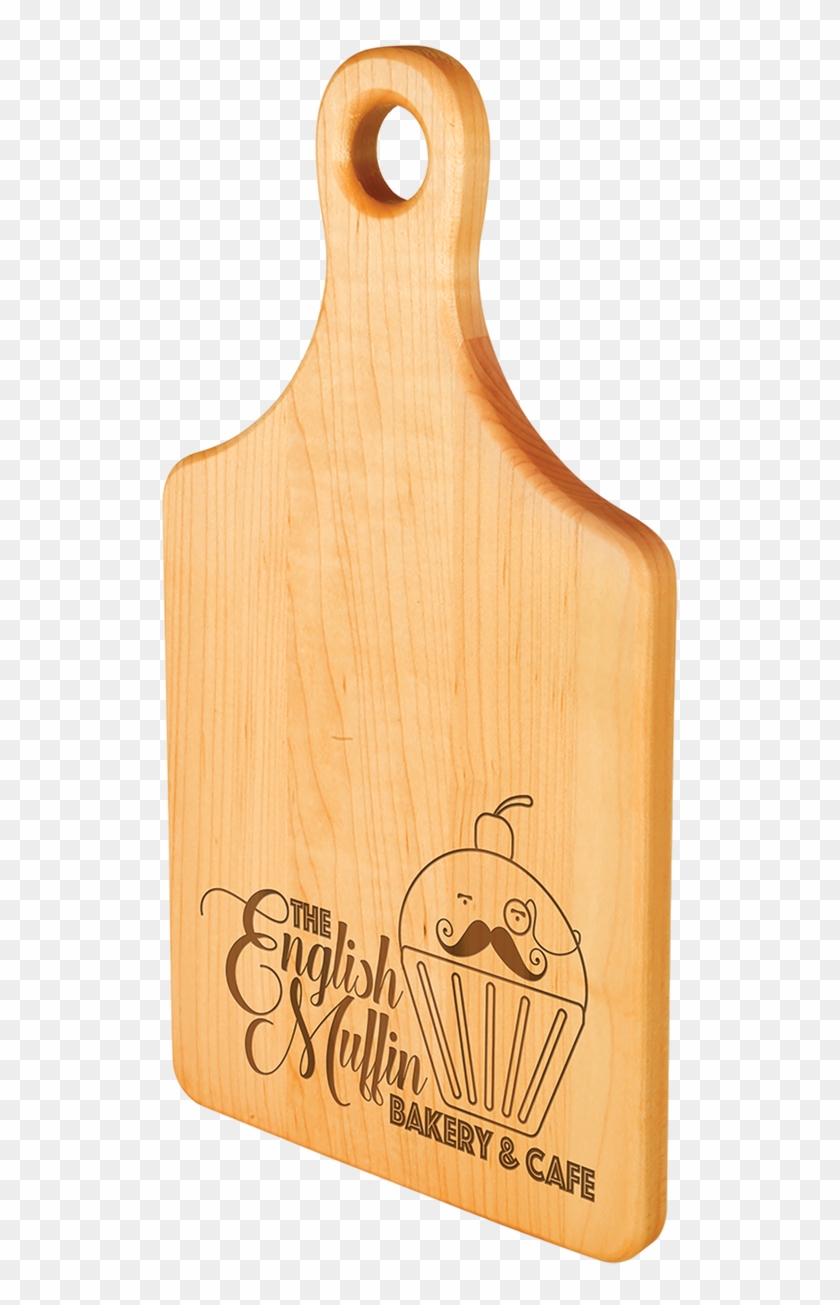Engraved Maple Paddle Shaped Cutting Board - Cutting Board Clipart
