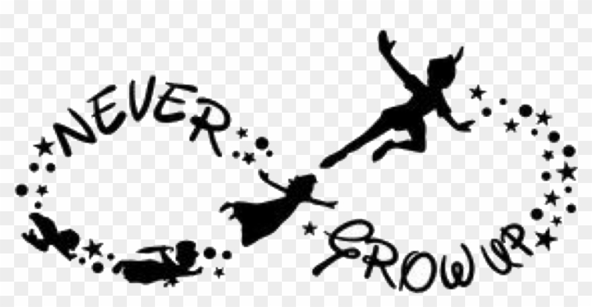 Infinity Peterpan Neverlandfreetoedit - Peter Pan And Lost Boys Silhouette Clipart