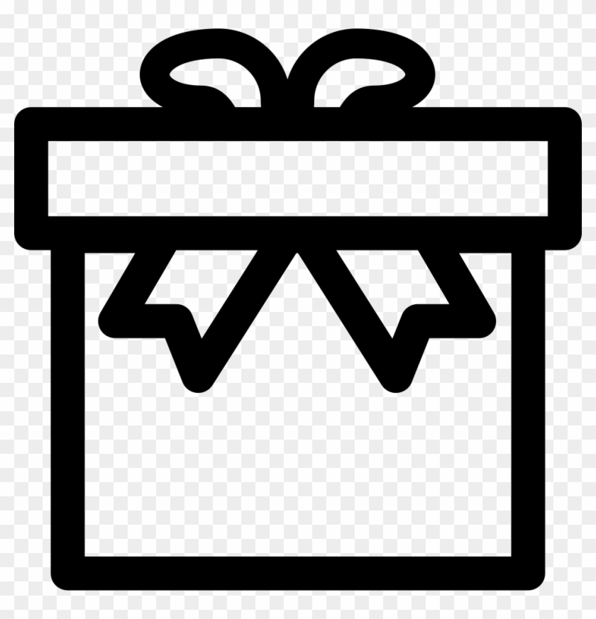 Gift Box Outline Comments - Box Png Outline Clipart