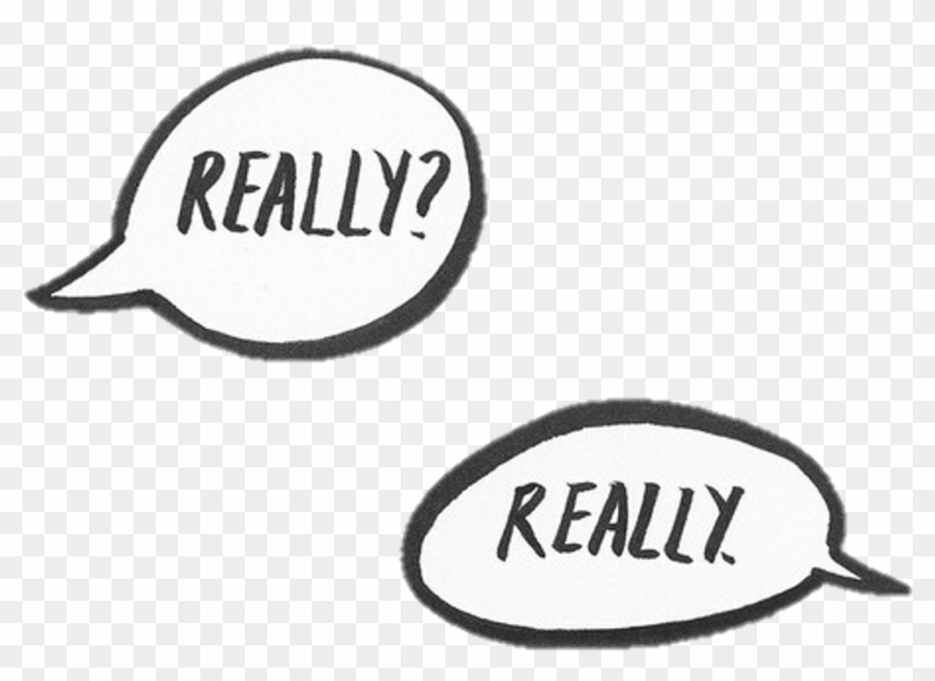 #png #really #sticker #tumblr #conversation # - Line Art Clipart