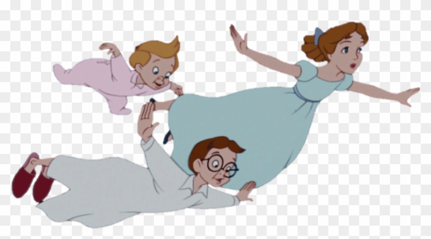 Wendy Michael And John Flying Clipart #1293922
