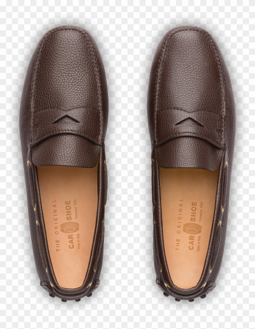 Driving Shoes Grained Calf Leather - Car Shoes Clipart