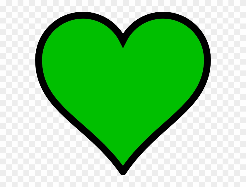 Green Heart Shape Clipart - Png Download #1294366