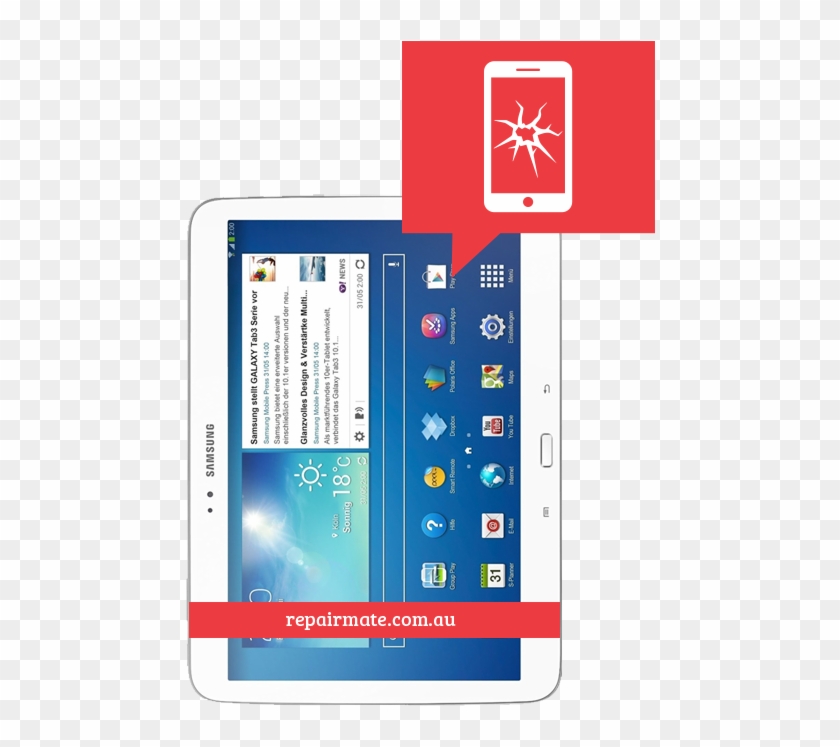 This Repair Apples For Samsung Galaxy Tab 3 - Samsung Galaxy Tab 3 10.1 Clipart