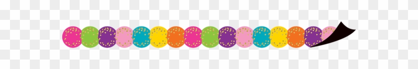 Confetti Circles Die-cut Magnetic Border - Magnetic Border Clipart #1294633
