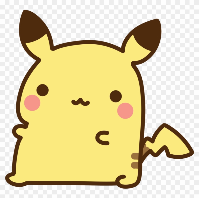 Not Mine Pikachu Chibi Fabulous Cute Kute Tiny Sticker - Pikachu Chibi Png Clipart