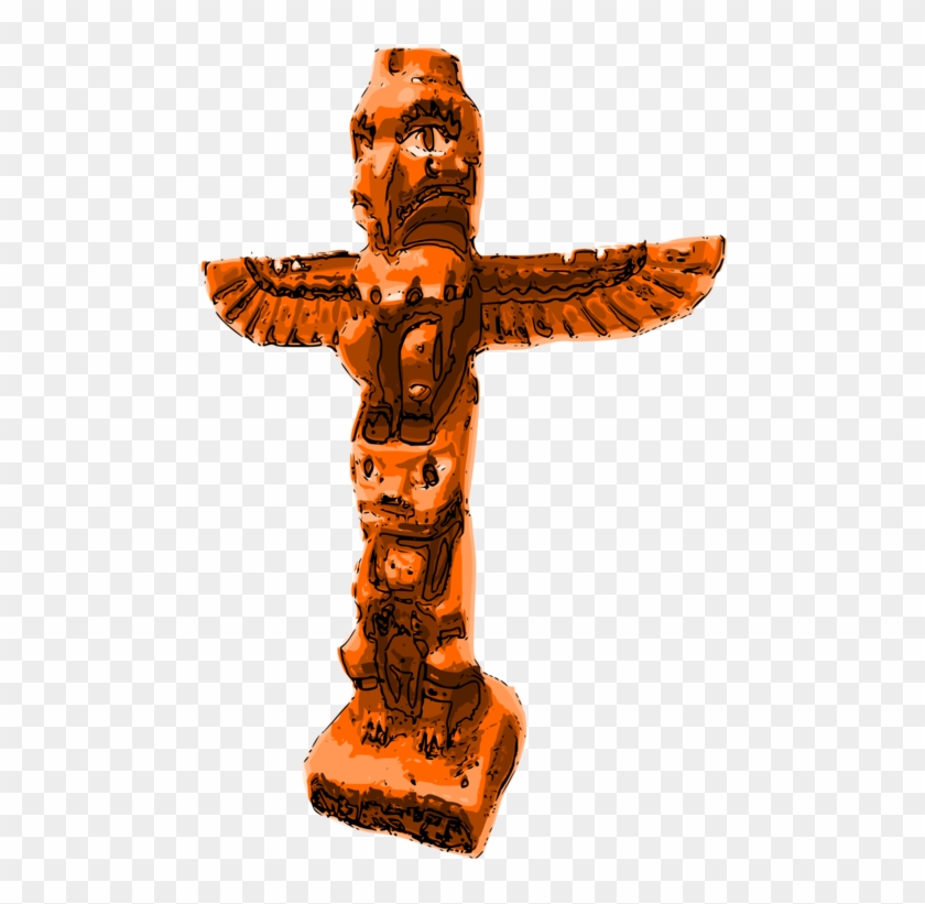 Totem Pole Tiki Computer Icons Symbol - Tlingit Totem Pole Clipart - Png Download #1295106
