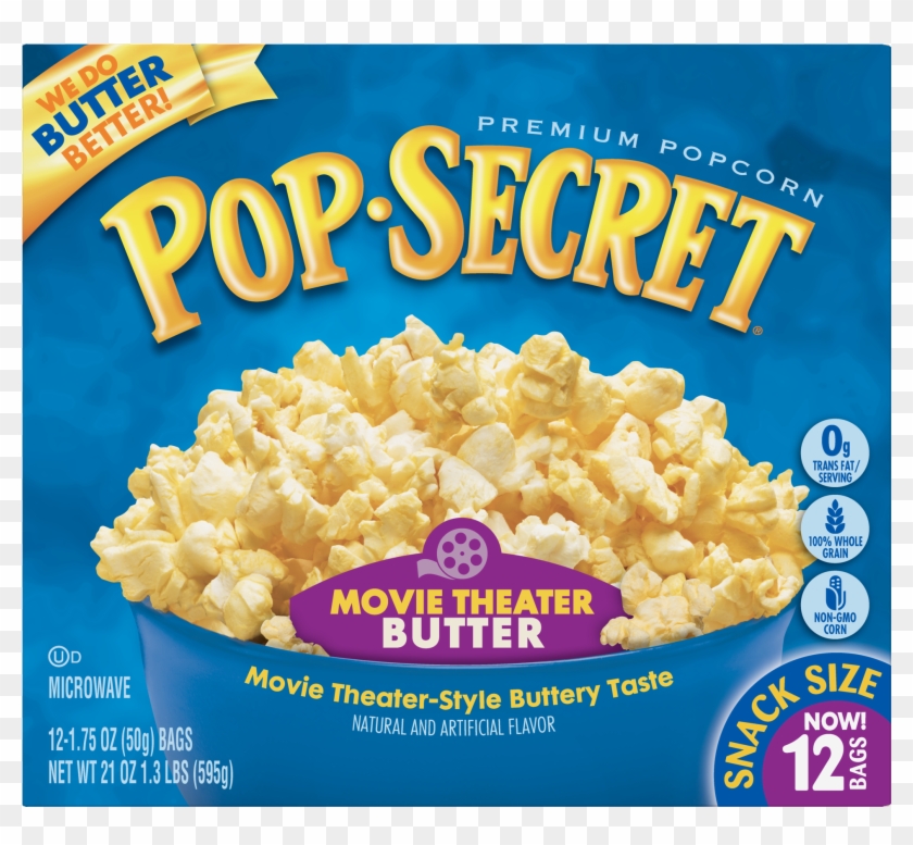 Pop Secret Microwave Popcorn, Movie Theater Butter, - Pop Secret Popcorn Clipart #1295139