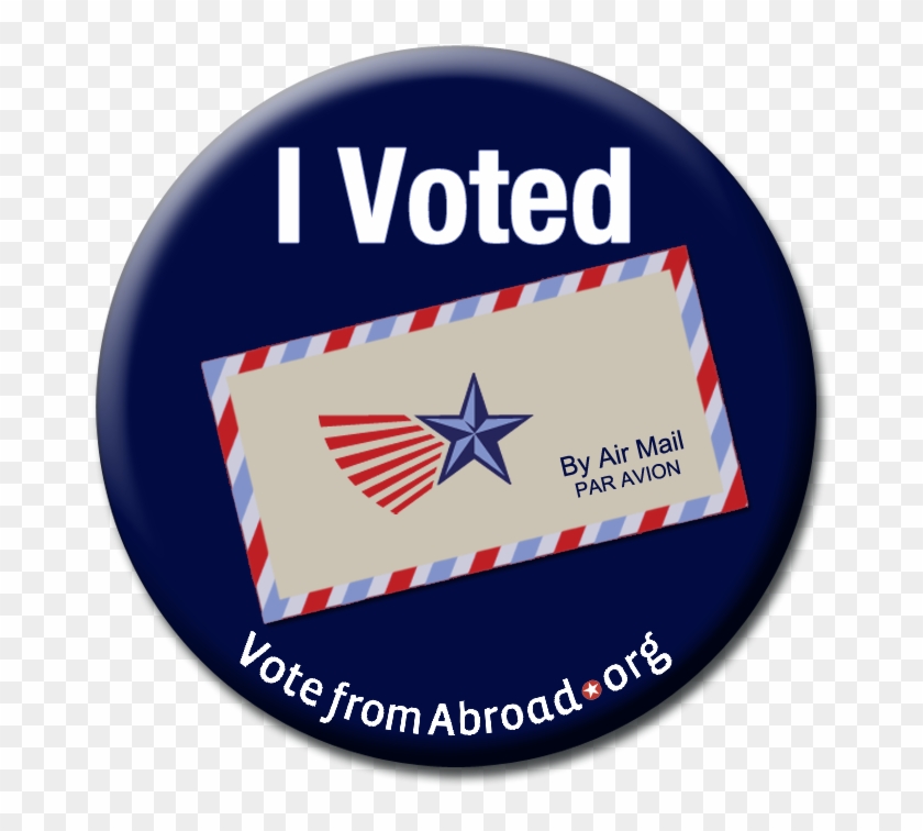 "i Voted" Sticker On Your Facebook Wall, Google , Tweet - Circle Clipart