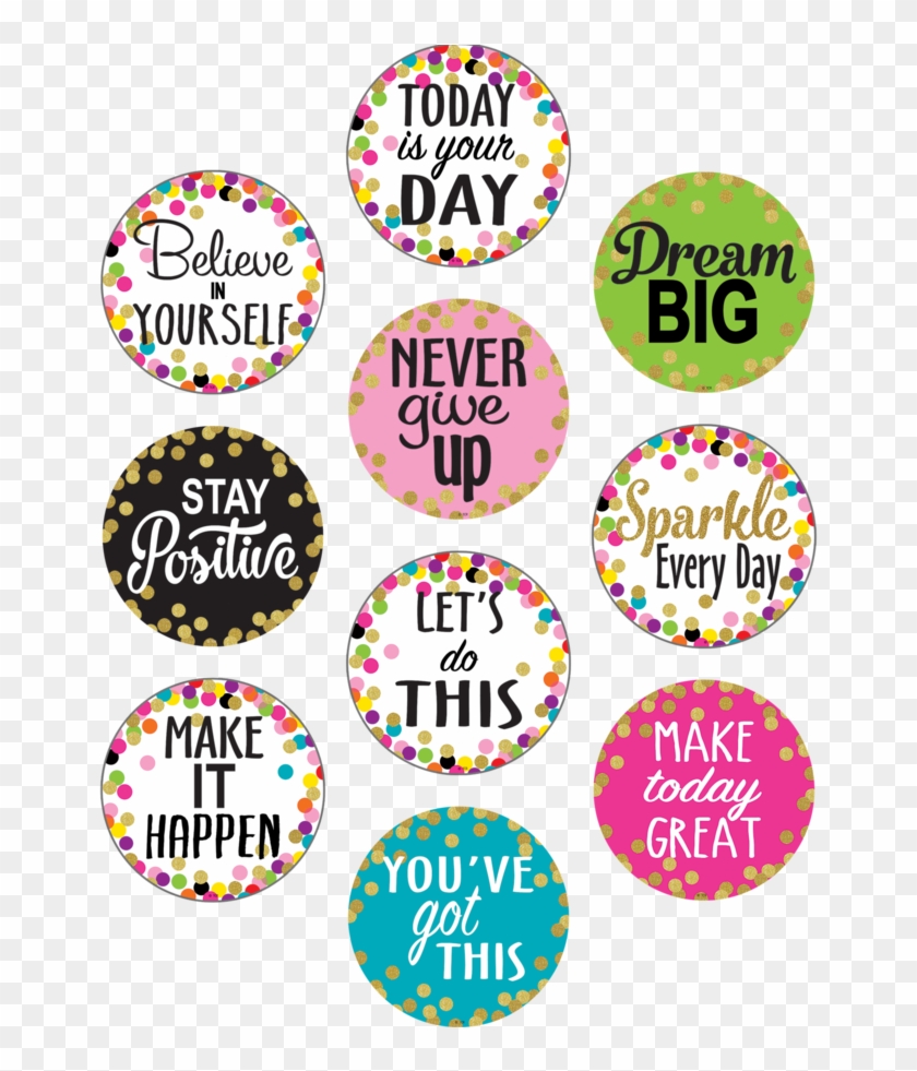 Tcr8890 Confetti Positive Sayings Accents Image - Classroom Quotes And Sayings Clipart