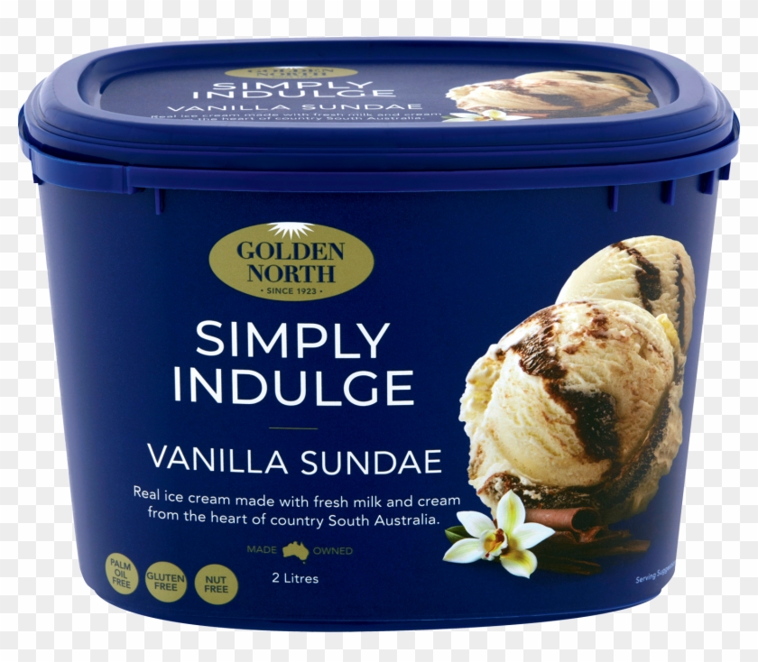 Simply Indulge Vanilla Sundae Ice Cream - Ice Cream Australia Clipart