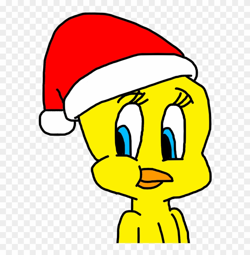Free Download Tweety Bird With Santa Hat Clipart Tweety - Png Download #1295724