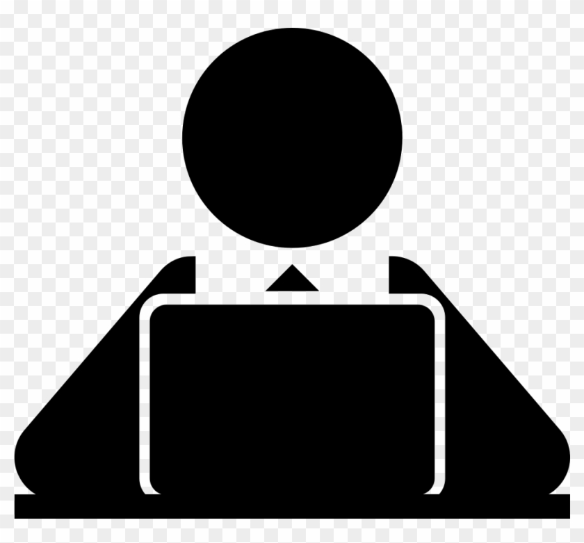 Png File Svg - Man With Laptop Clipart Transparent Png