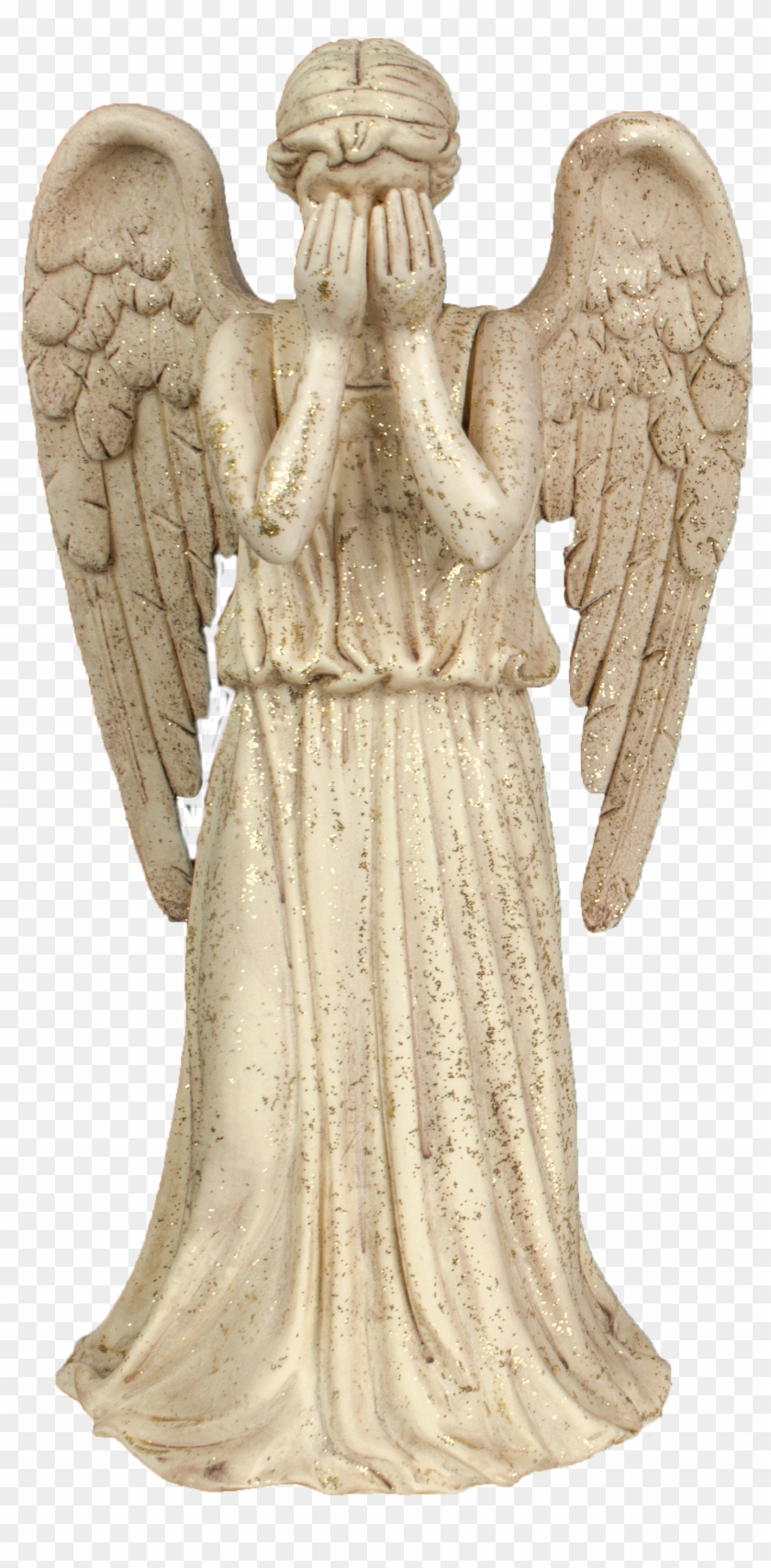 Weeping Angel Christmas Tree Topper Clipart