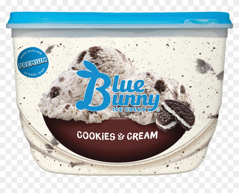 Cookies & Cream Ice Cream Sundae - Blue Bunny Cookies And Cream Ice Cream Clipart #1296036